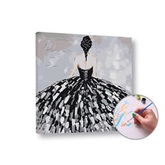 Paint by Numbers - Жена в черна рокля