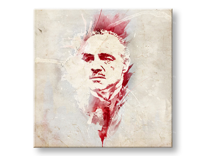 Пана за стена Tom Loris - Godfather Marlon Brando - AQUArt 006AA1