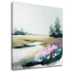 Пейзаж върху платно Необичайно място на ливада | 50x50 cm