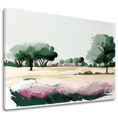 Пейзаж върху платно Светът на приказните цветове | 40x50 cm