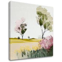 Пейзаж върху платно Вслушване в тишината на пейзажа | 50x50 cm