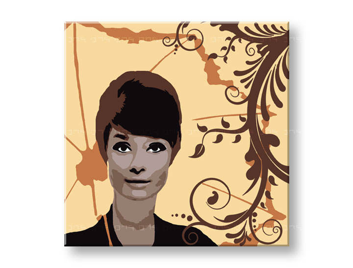 Картини за стена Pop Art Audrey Hepburn 1 част