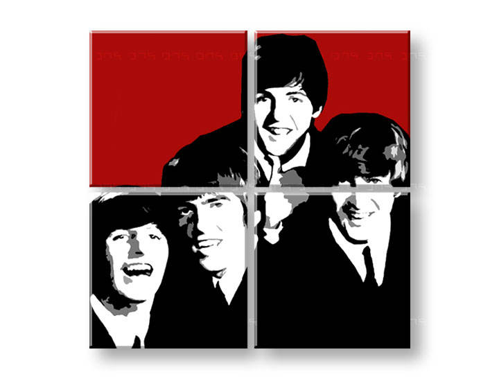 Картини за стена Pop Art BEATLES 4 части 