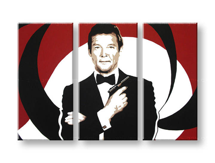 Картини за стена Pop Art James Bond 3 части 