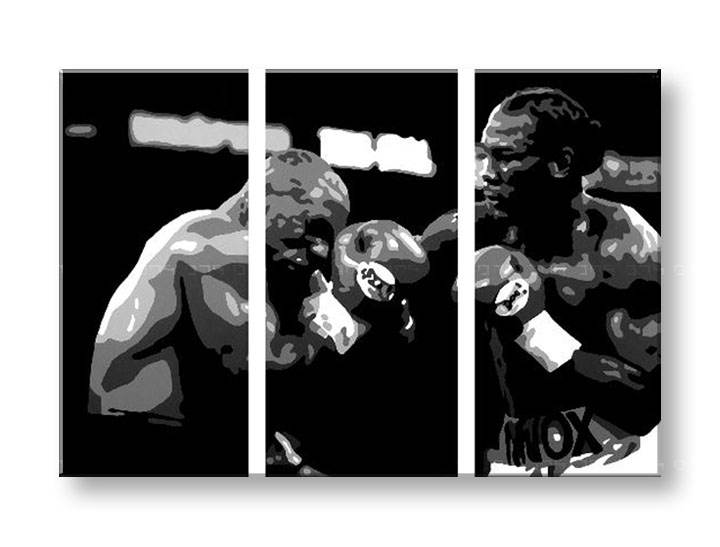 Картини за стена Pop Art Tyson vs. Lewis 3 части