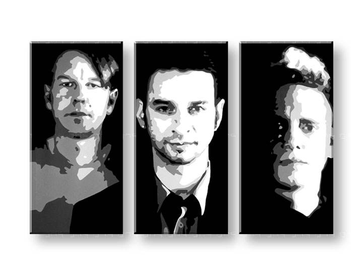 Картини за стена Pop Art Depeche Mode 3 части 