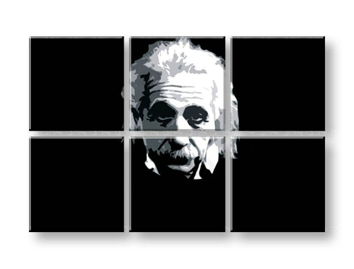 Картини за стена Pop Art Einstein 6 части 