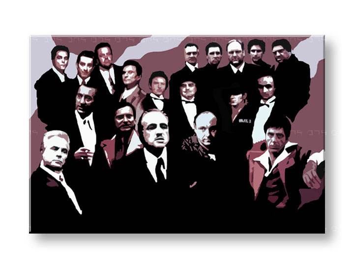 Картини за стена Pop Art The MAFIA Family 2 части