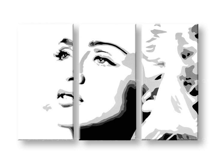 Картини за стена Pop Art Madonna 3 части 