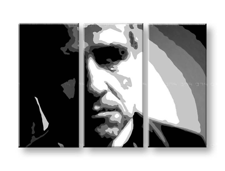 Картини за стена Pop Art Marlon Brando 3 части 
