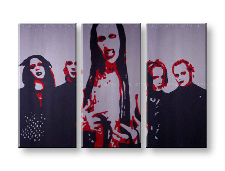 Картини за стена Pop Art Marilyn Manson 3 части