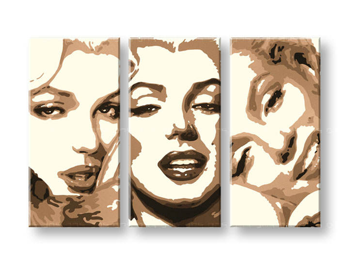 Картини за стена Pop Art Marilyn MONROE 3 части