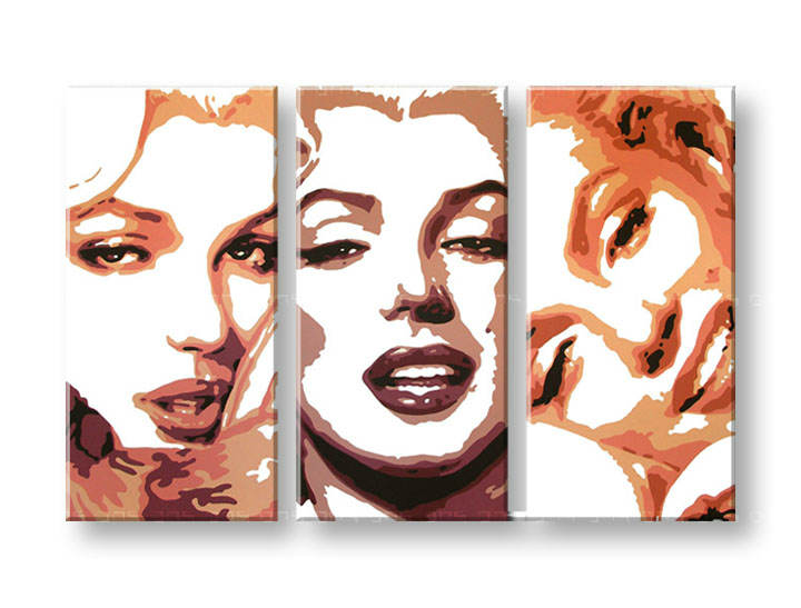 Картини за стена Pop Art Marilyn Monroe 3 части