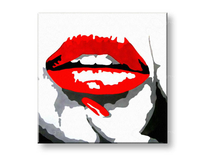 Картини за стена Pop Art RED LIPS 1 част 