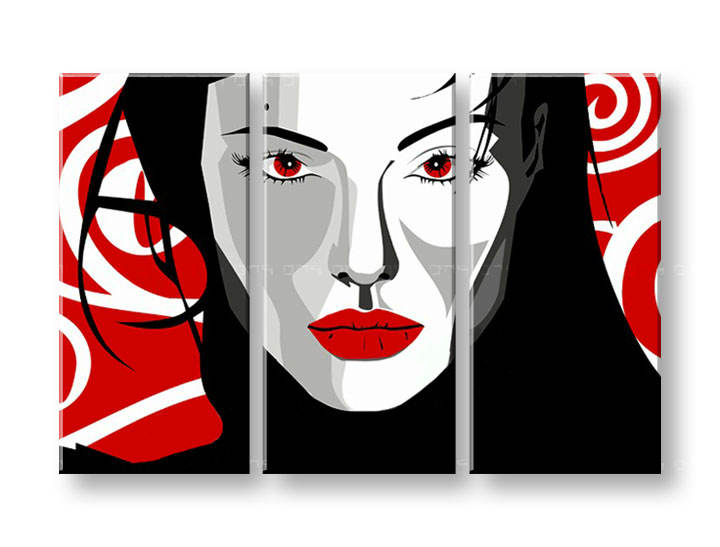 Картини за стена Pop Art Nice WOMAN 3 части 