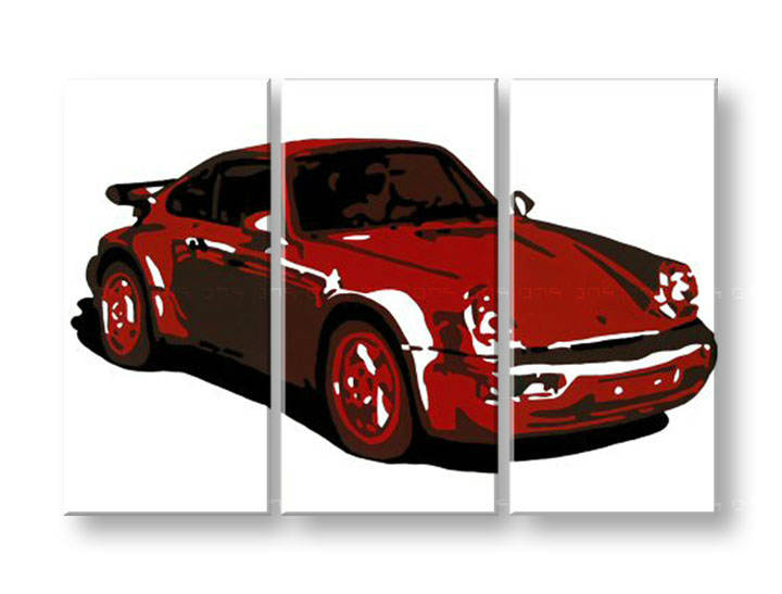 Картини за стена Pop Art PORSCHE 911 3 части por2