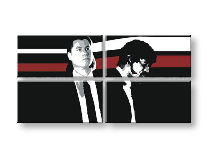 Картини за стена Pop Art Pulp Fiction 4 части 