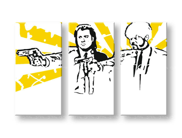 Картини за стена Pop Art Pulp fiction 3 части 