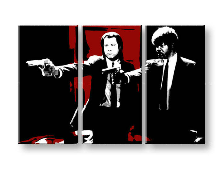 Картини за стена Pop Art Pulp Fiction 3 части 