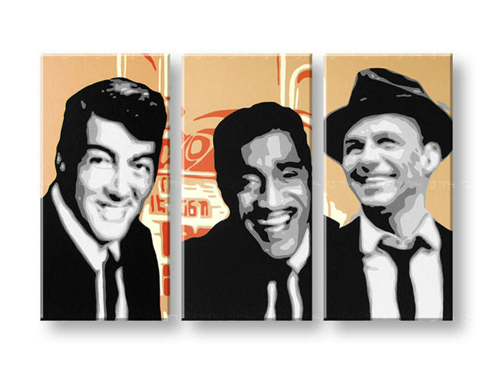 Картини за стена Pop Art Rat Pack 3 части 