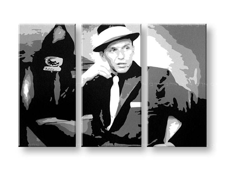 Картини за стена Pop Art Frank Sinatra 3 части 