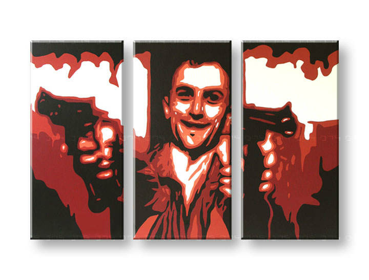 Картини за стена Pop Art Taxi Driver 3 части 