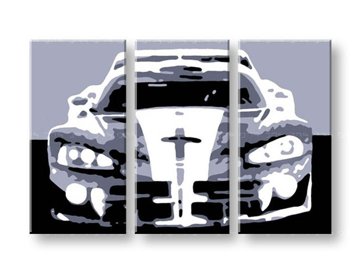 Картини за стена Pop Art Dodge Viper GTS 3 части