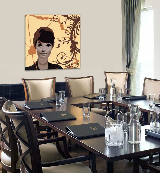 Картини за стена Pop Art Audrey Hepburn 1 част