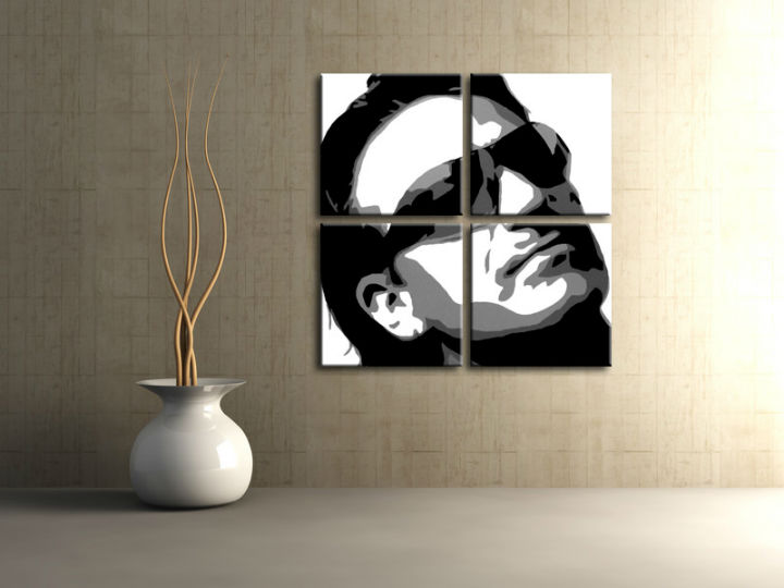 Картини за стена Pop Art Bono-U2 4 части 