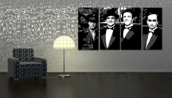 Картини за стена Pop Art Corleone Family 4 части