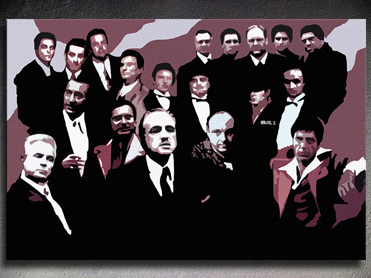 Картини за стена Pop Art The Mafia Family 1 част