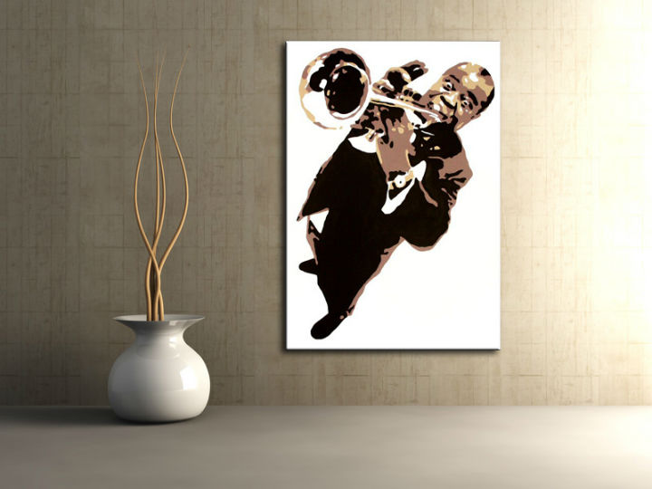 Картини за стена Pop Art Luis Armstrong 1 част