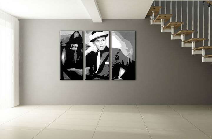Картини за стена Pop Art Frank Sinatra 3 части 