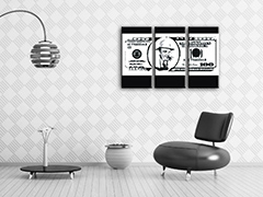 Ръчно рисувана картина POP Art AL CAPONE 3 парчета ac | различни размери