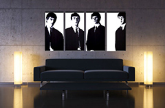 Ръчно рисувана картина POP Art Beatles 4 броя bea3 | различни размери