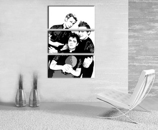 Ръчно рисувана картина POP Art Green Day 3 парчета gd | различни размери