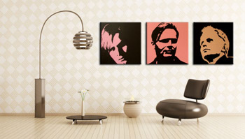 Ръчно рисувана картина POP Art Херберт Гронемайер 3 броя hg | различни размери