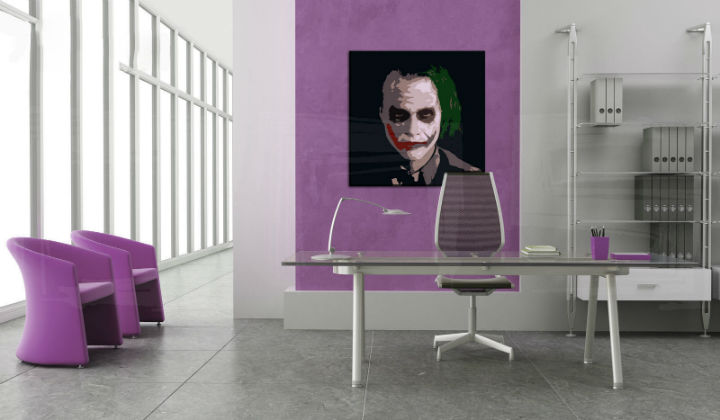 Ръчно рисувана картина POP ART JOKER  100x100 cm