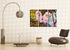 Ръчно рисувана картина POP Art LICHTENSTEIN 3 парчета li4 | различни размери