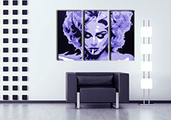 Ръчно рисувана картина POP Art MADONNA 3 парчета картина 0002 ma | различни размери