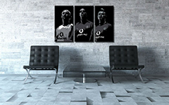 Ръчно рисувана картина POP Art Manchester United 3 броя ръководство | различни размери