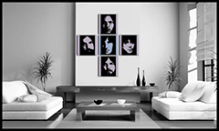 Ръчно рисувана картина POP Art Pink Floyd 4 броя pf | различни размери