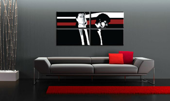 Ръчно рисувана картина POP Art Pulp Fiction 4 парчета pulp | различни размери