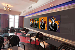 Ръчно рисувана картина POP Art Scarface - AL PACINO 4 парчета 200x50cm al37 | различни размери