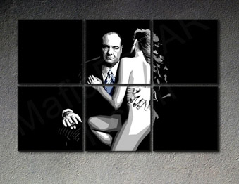 Ръчно рисувана картина POP Art SOPRANOS 6 броя sop2 | различни размери