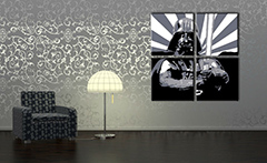 Ръчно рисувана картина POP Art STAR WARS 4 броя sw2 | различни размери