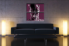 Ръчно рисувана картина POP Art TERMINATOR 4 броя тер | различни размери