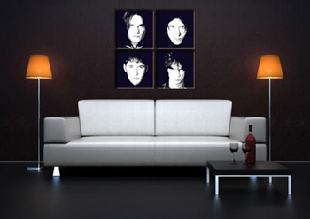 Ръчно рисувана картина POP Art The Vervet 4 броя tv | различни размери