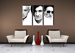 Ръчно рисувана POP Art картина Die Ärzte 3 части da2 | различни размери