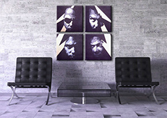 Ръчно рисувана POP Art картина METALLICA 4 броя метални | различни размери
